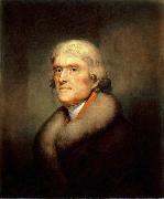 Rembrandt Peale Painting of Thomas Jefferson oil on canvas
